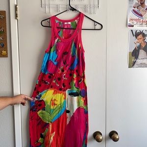 ICEBERG abstract maxi sleeveless dress